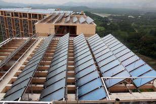 森威格平板太阳能热水器工程